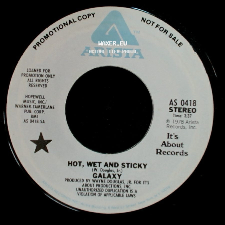 Galaxy - Hot, Wet And Sticky / Hot, Wet And Sticky side B