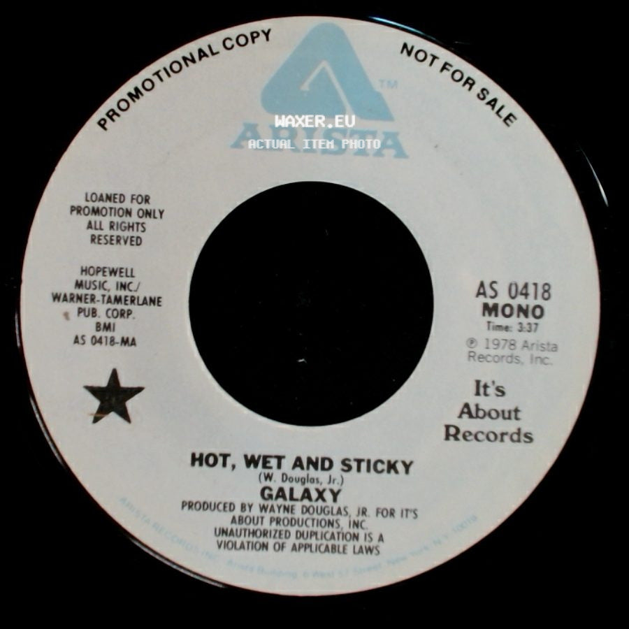 Galaxy - Hot, Wet And Sticky / Hot, Wet And Sticky side A