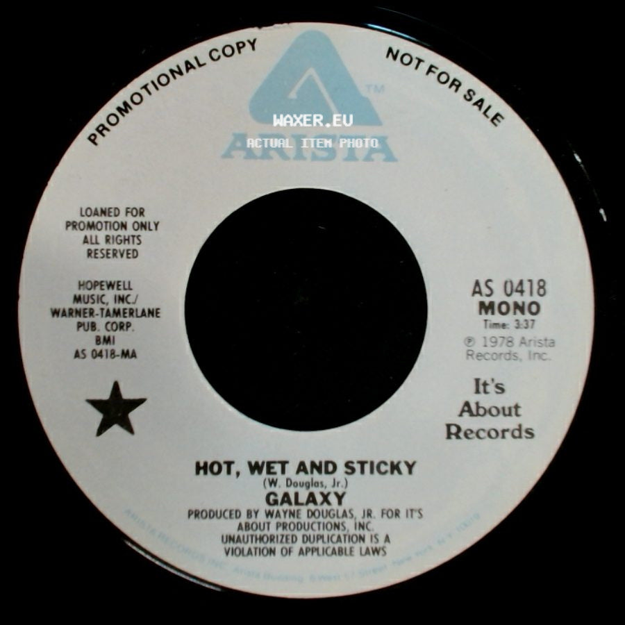 Galaxy - Hot, Wet And Sticky / Hot, Wet And Sticky side A