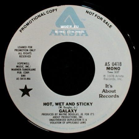 Galaxy - Hot, Wet And Sticky / Hot, Wet And Sticky side A