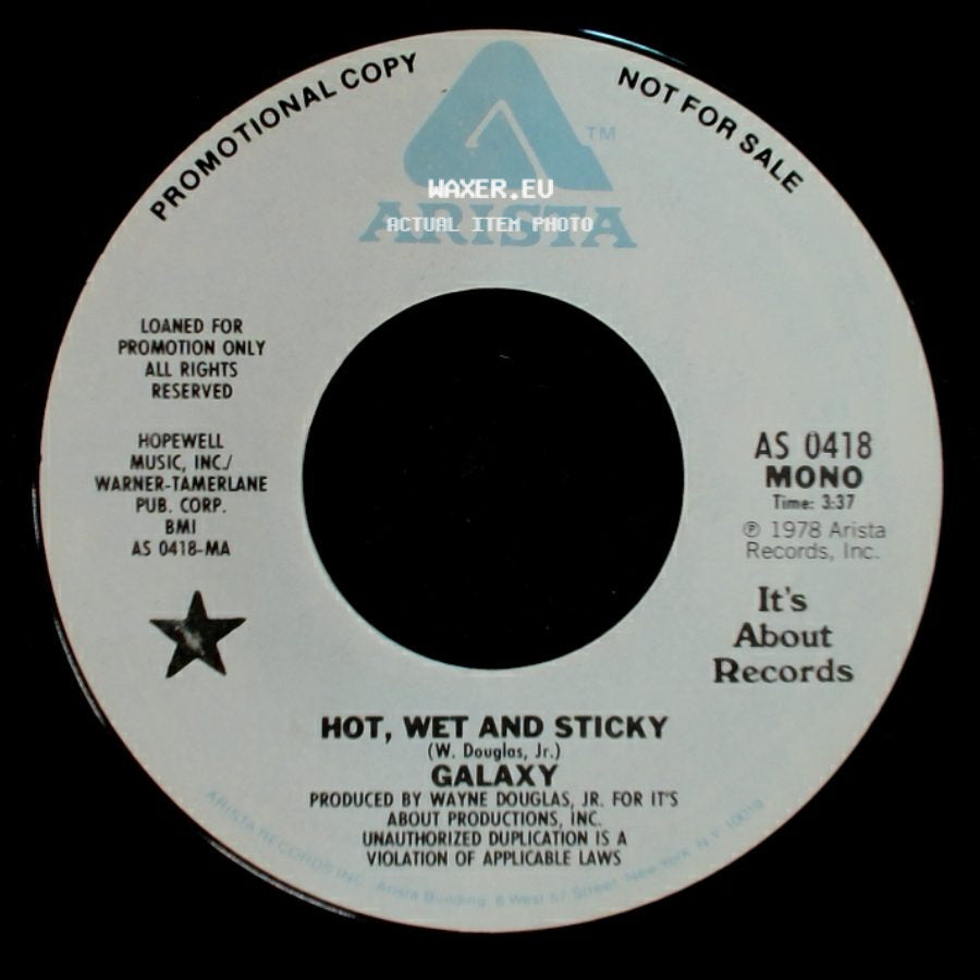 Galaxy - Hot, Wet And Sticky / Hot, Wet And Sticky side A