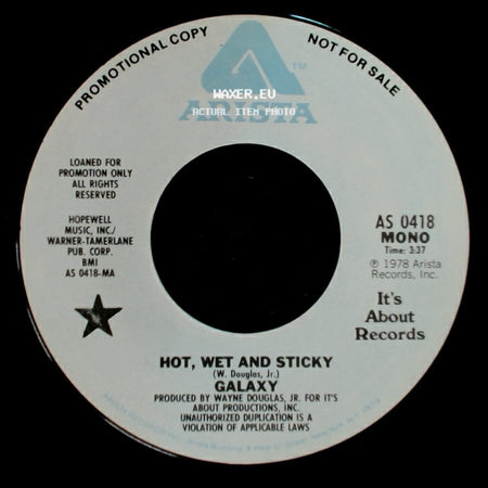 Galaxy - Hot, Wet And Sticky / Hot, Wet And Sticky side A