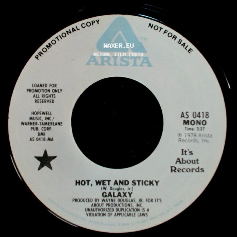 Galaxy - Hot, Wet And Sticky / Hot, Wet And Sticky side A