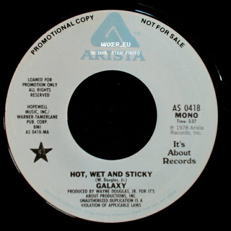Galaxy - Hot, Wet And Sticky / Hot, Wet And Sticky side A