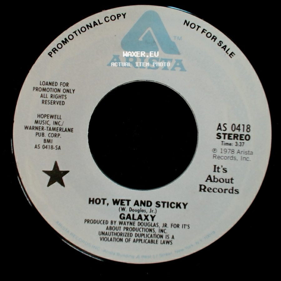 Galaxy - Hot, Wet And Sticky / Hot, Wet And Sticky side B