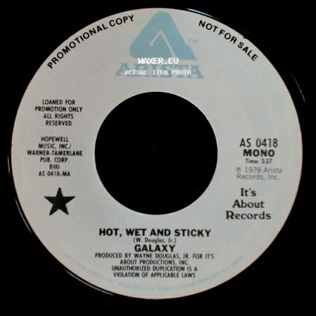 Galaxy - Hot, Wet And Sticky / Hot, Wet And Sticky side A