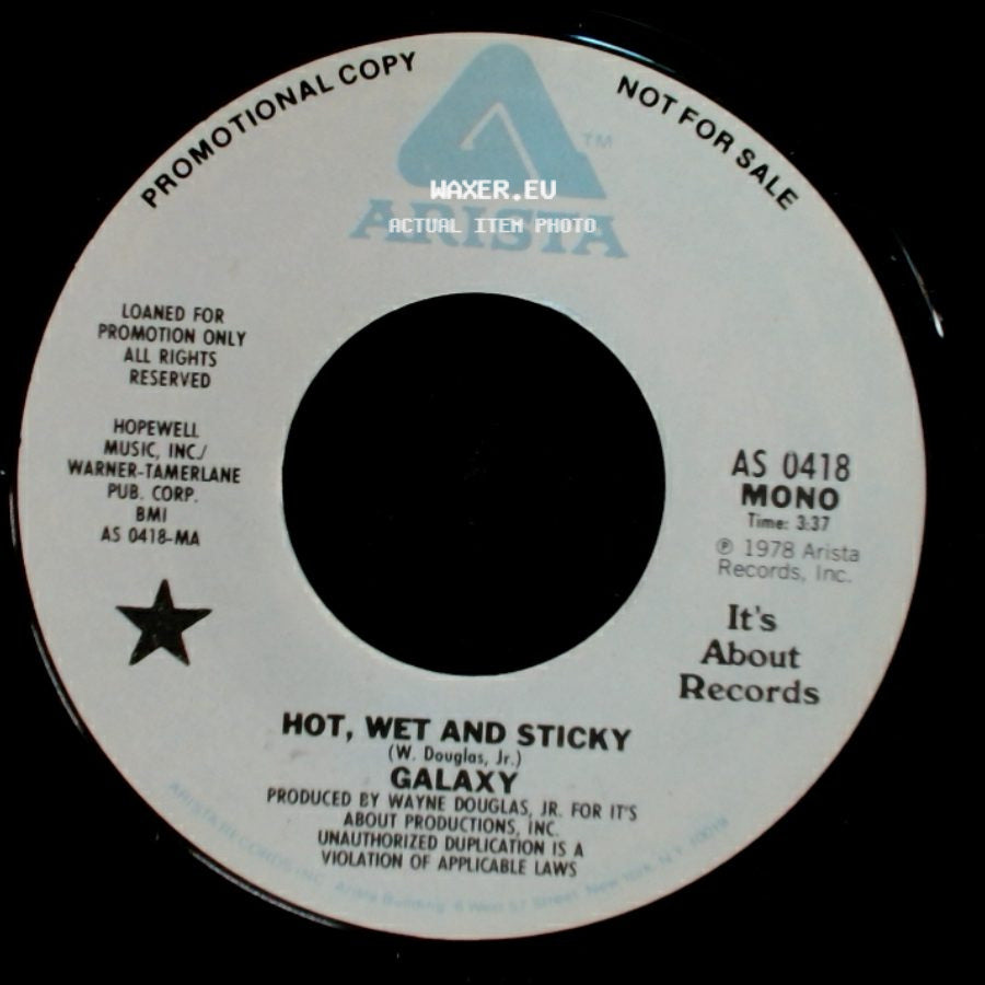 Galaxy - Hot, Wet And Sticky / Hot, Wet And Sticky side A