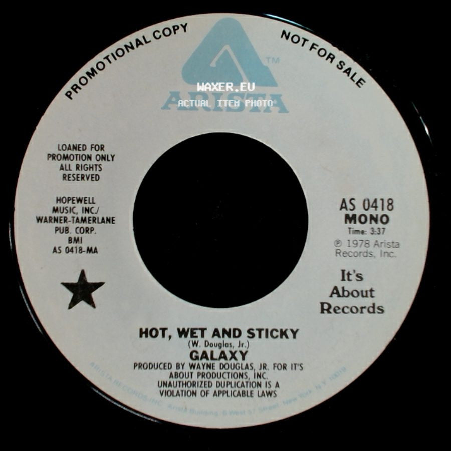 Galaxy - Hot, Wet And Sticky / Hot, Wet And Sticky side B