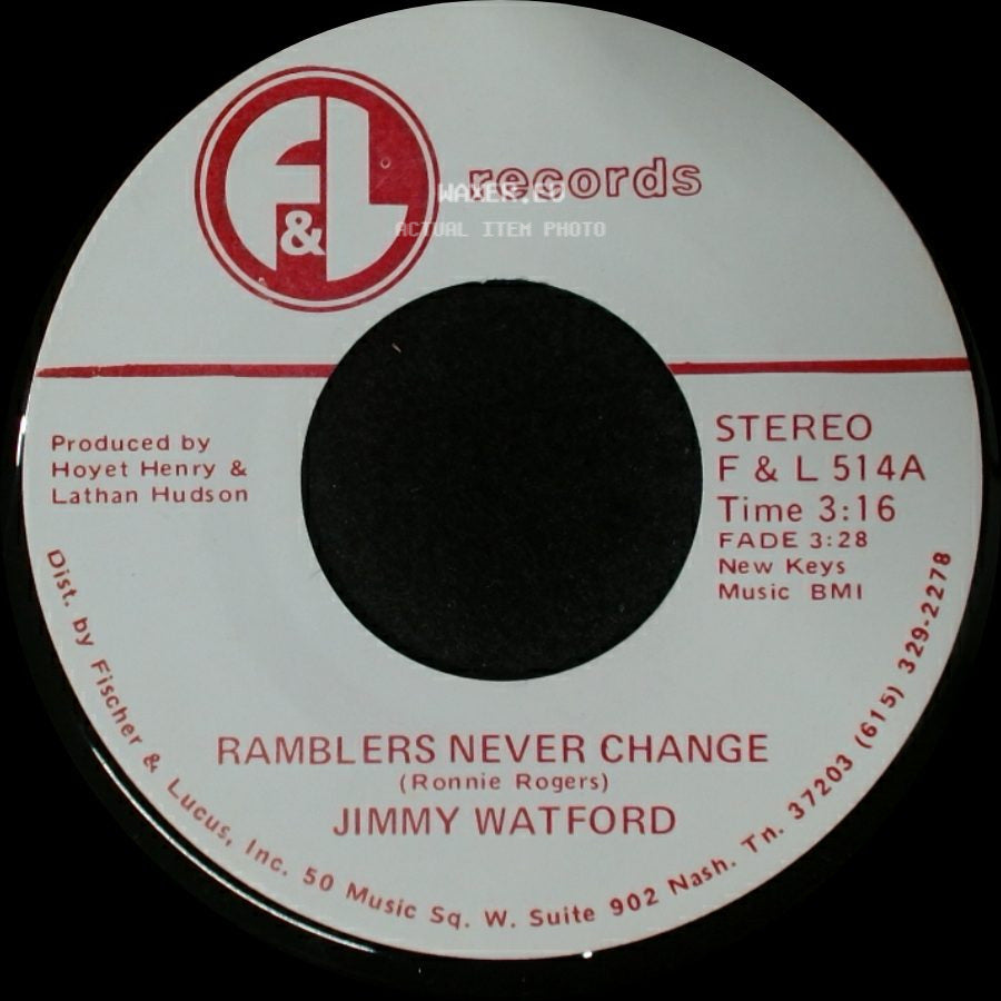 Jimmy Watford - Ramblers Never Change / Everything side A