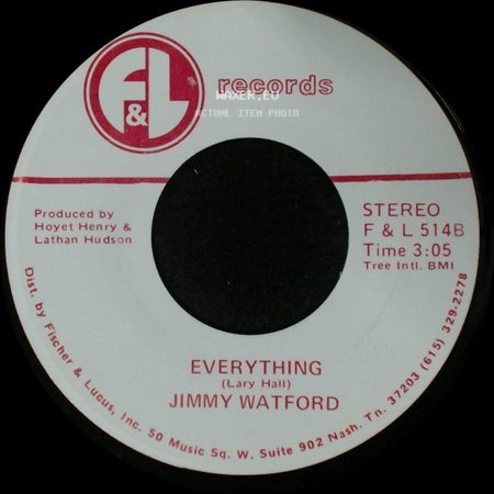 Jimmy Watford - Ramblers Never Change / Everything side B