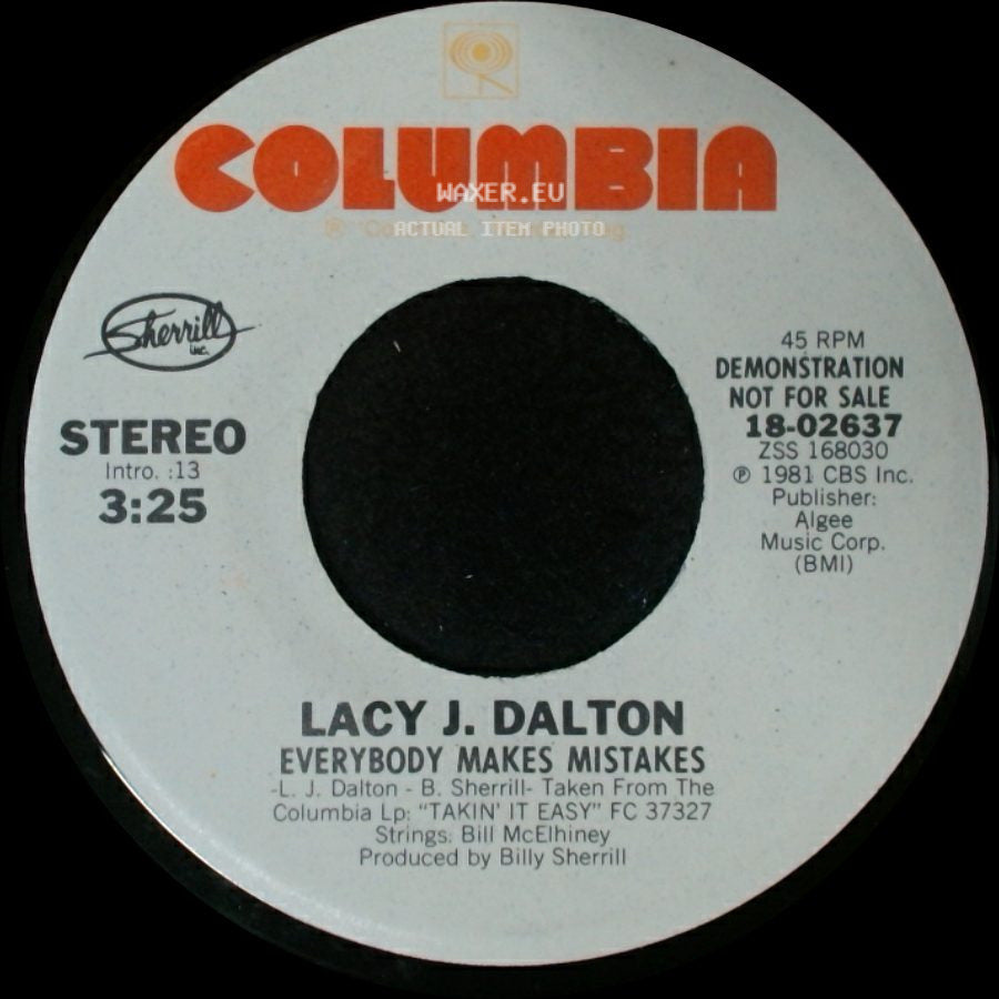 Lacy J. Dalton - Everybody Makes Mistakes / Everybody Makes Mistakes side B