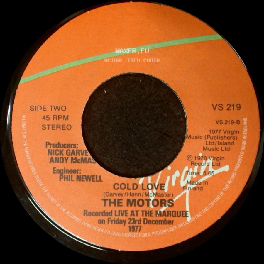 The Motors - Airport / Cold Love side B