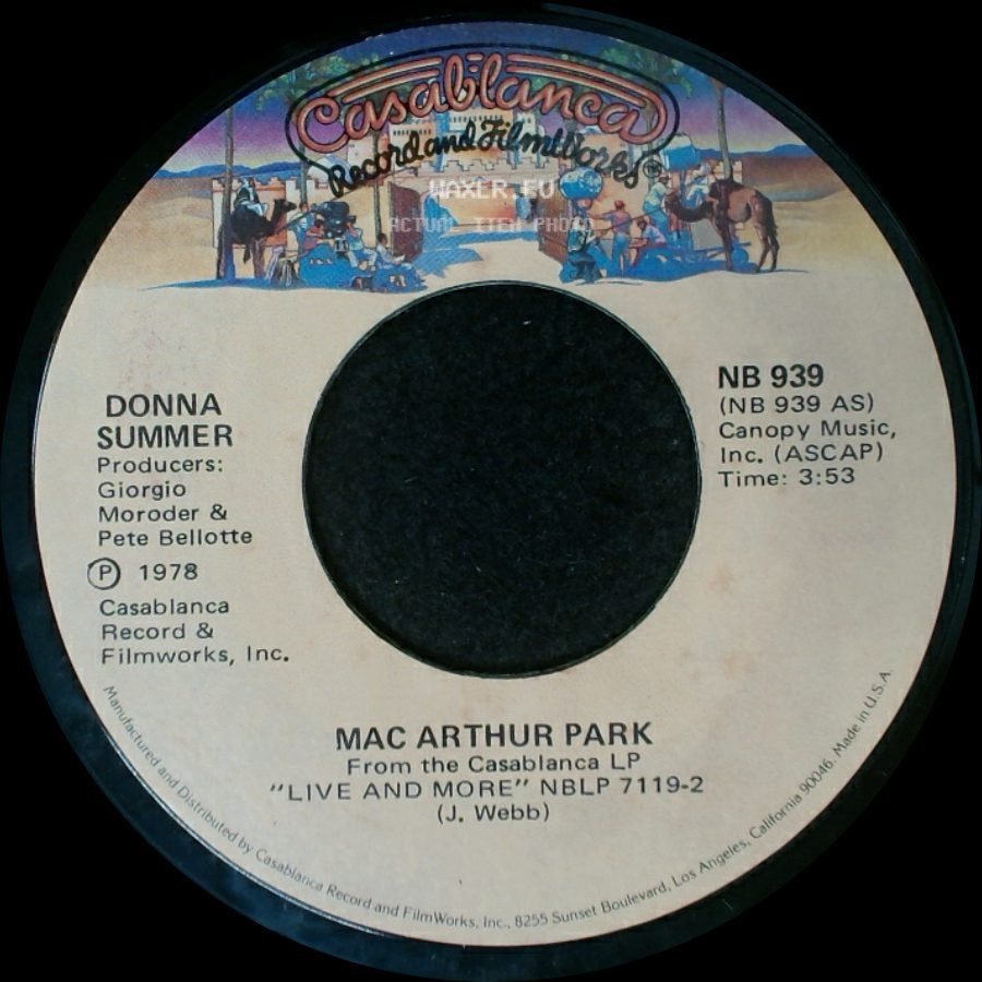 Donna Summer - Mac Arthur Park / Once Upon A Time side A