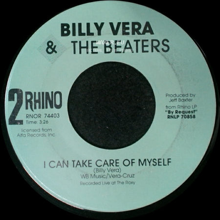 Billy Vera & The Beaters - At This Moment / I Can Take Care Of Myself side B