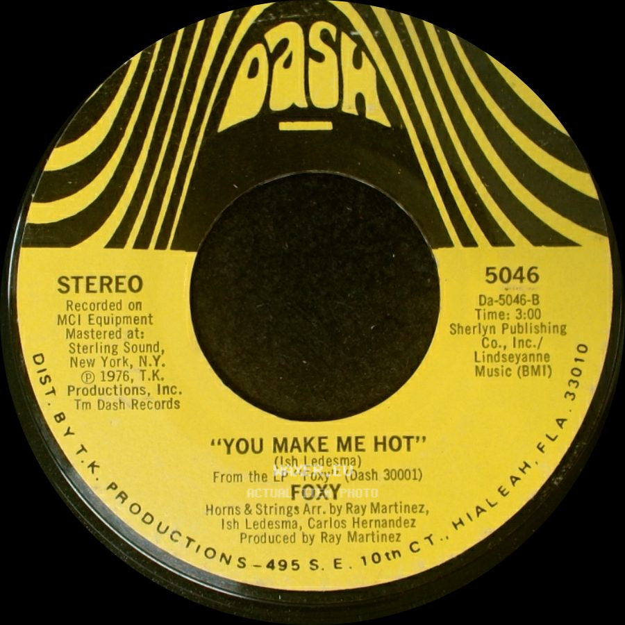 Foxy - Get Off / You Make Me Hot side B
