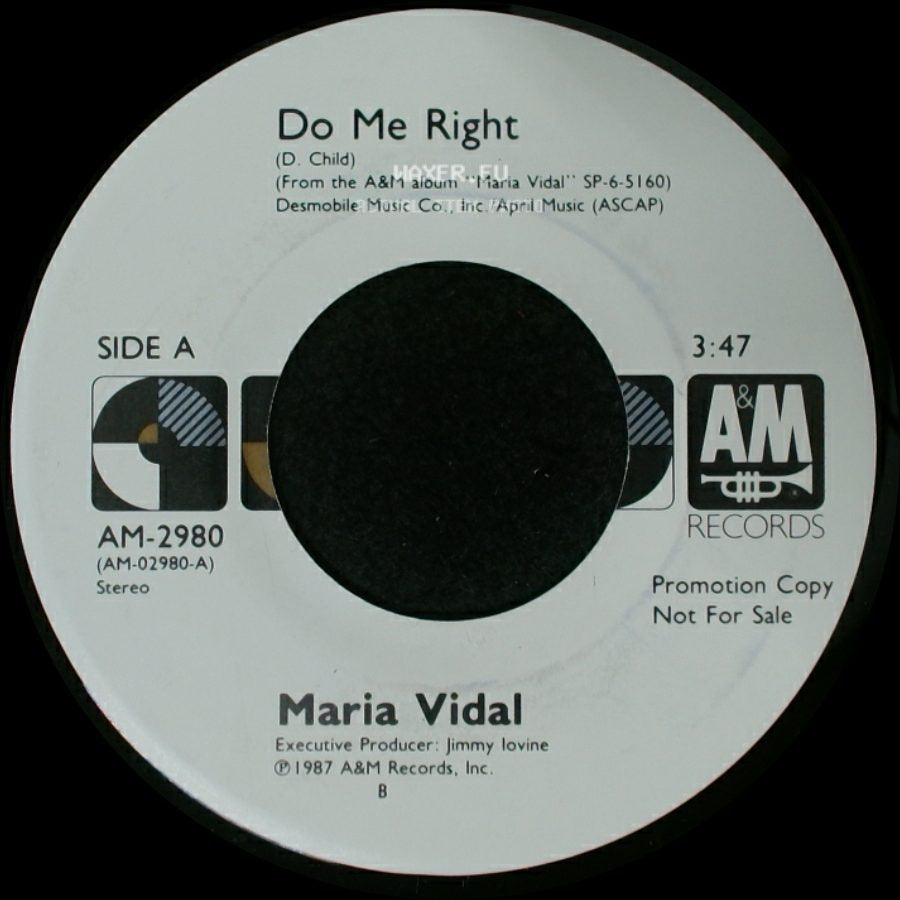 Maria Vidal - Do Me Right / Do Me Right side B