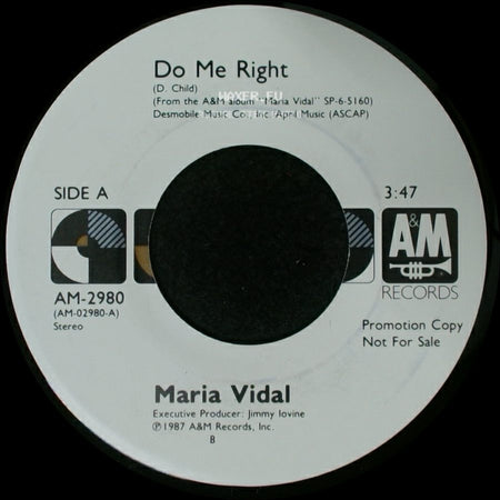 Maria Vidal - Do Me Right / Do Me Right side B