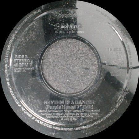 Snap - Rhythm Is A Dancer (7" Edit) / Rhythm Is A Dancer side B