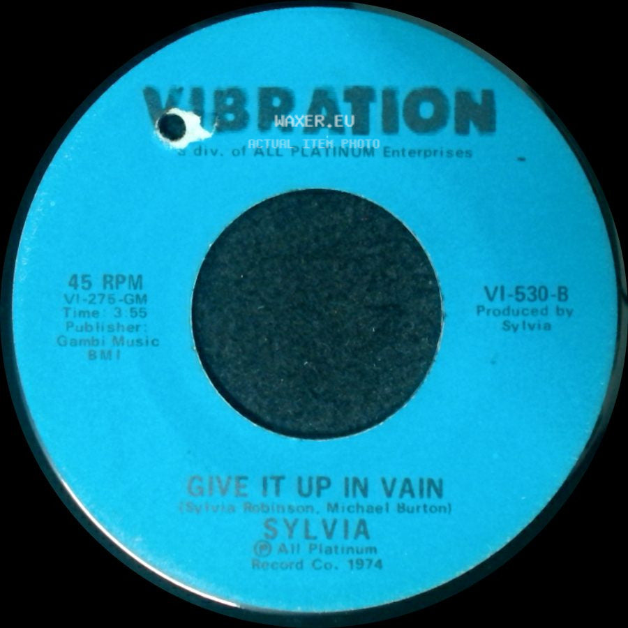 Sylvia - Easy Evil / Give It Up In Vain side B