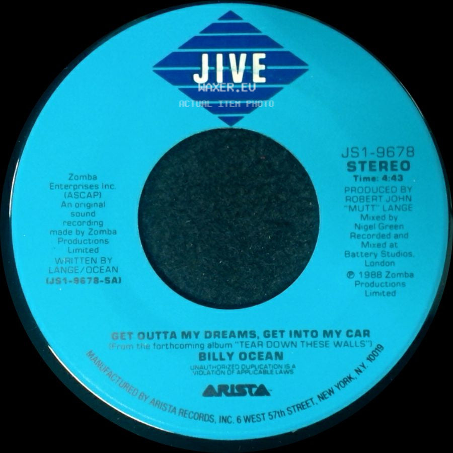 Billy Ocean - Get Outta My Dreams, Get Into My Car / Showdown side A