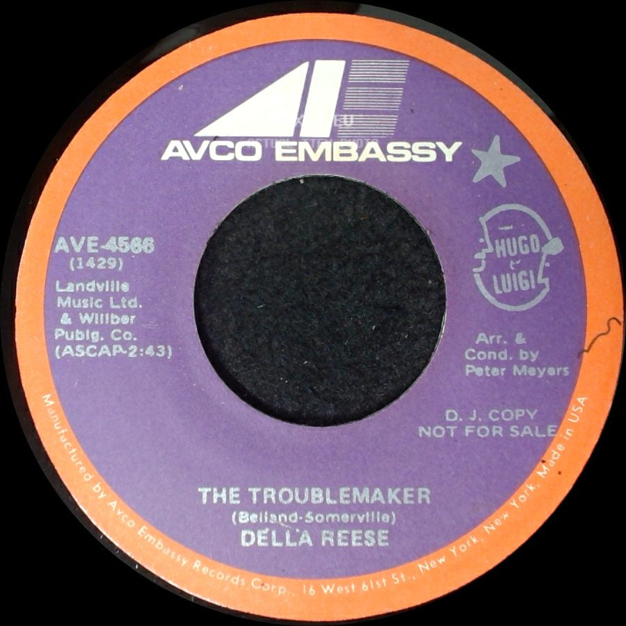 Della Reese - The Troublemaker / The Troublemaker side B
