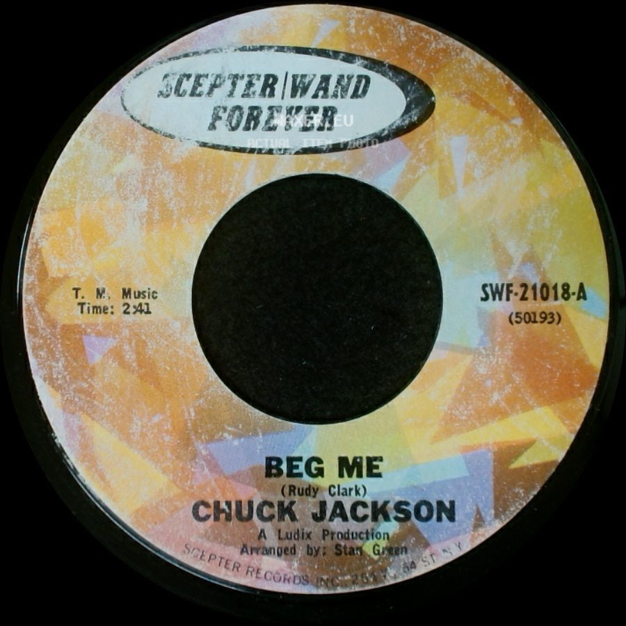 Chuck Jackson - Beg Me / This Broken Heart That You Gave Me side A