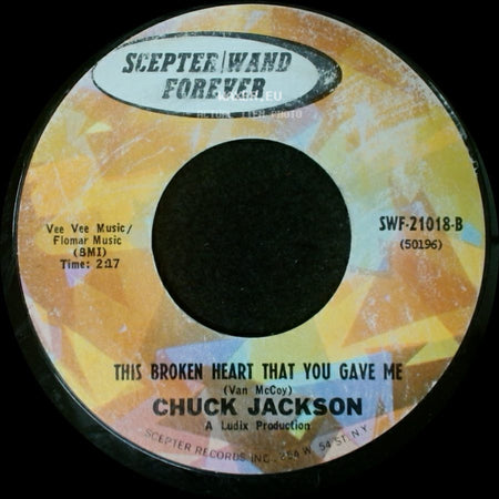 Chuck Jackson - Beg Me / This Broken Heart That You Gave Me side B