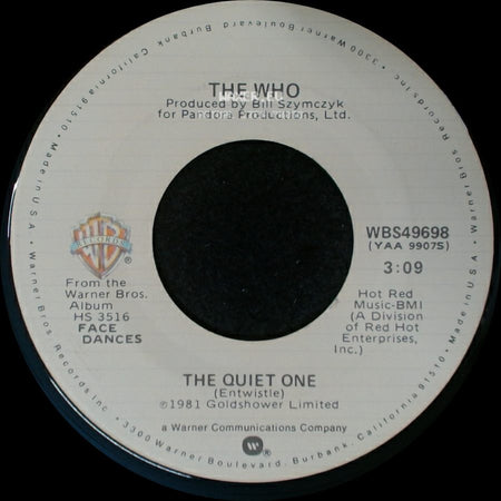 The Who - The Quiet One / You Better You Bet side A