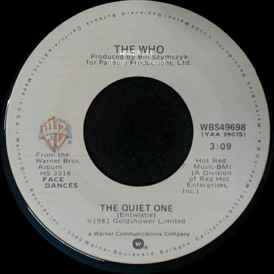 The Who - The Quiet One / You Better You Bet side A