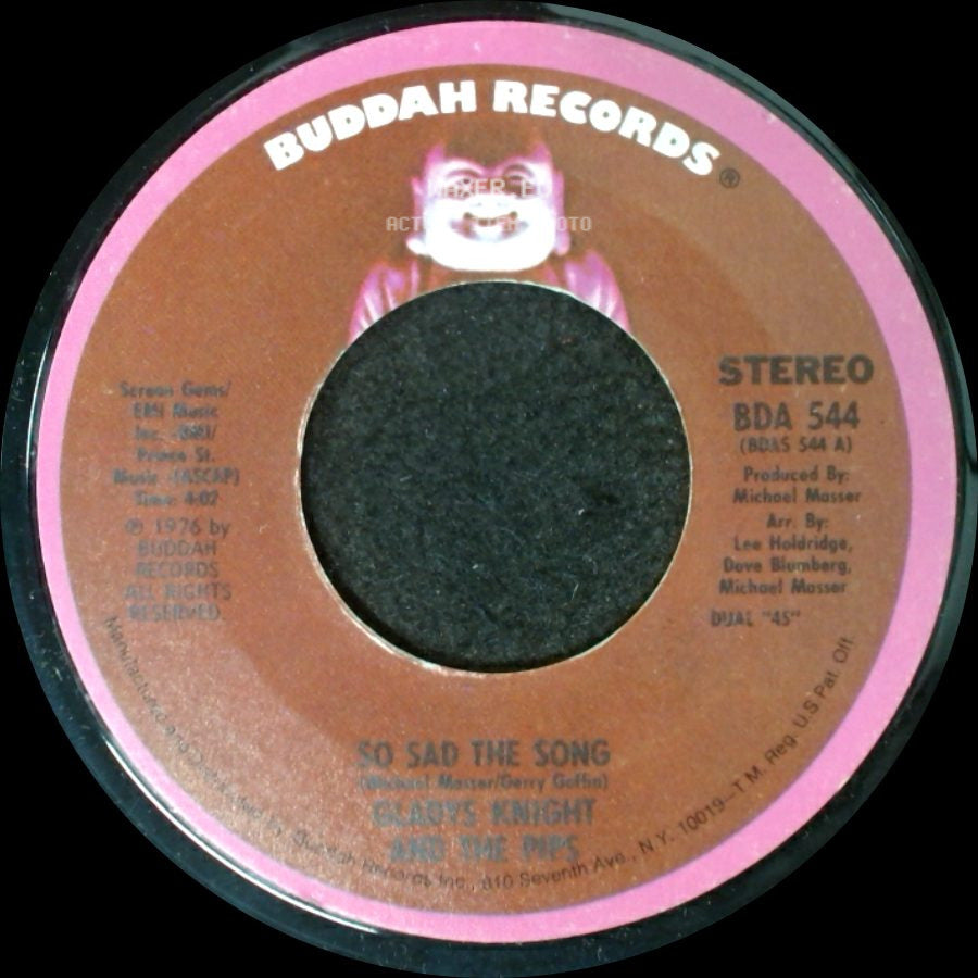 Gladys Knight And The Pips - So Sad The Song / So Sad The Song - Inst. Theme side A