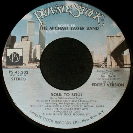 The Michael Zager Band - Soul To Soul / Freak side A