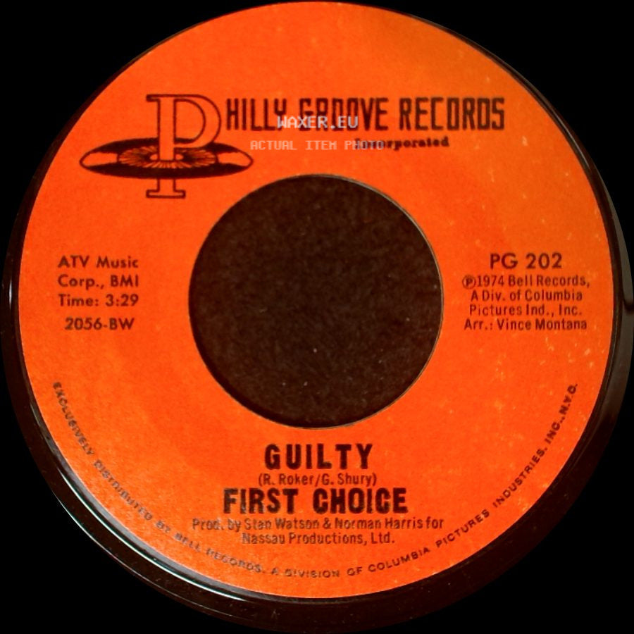 First Choice - Wake Up To Me / Guilty side B