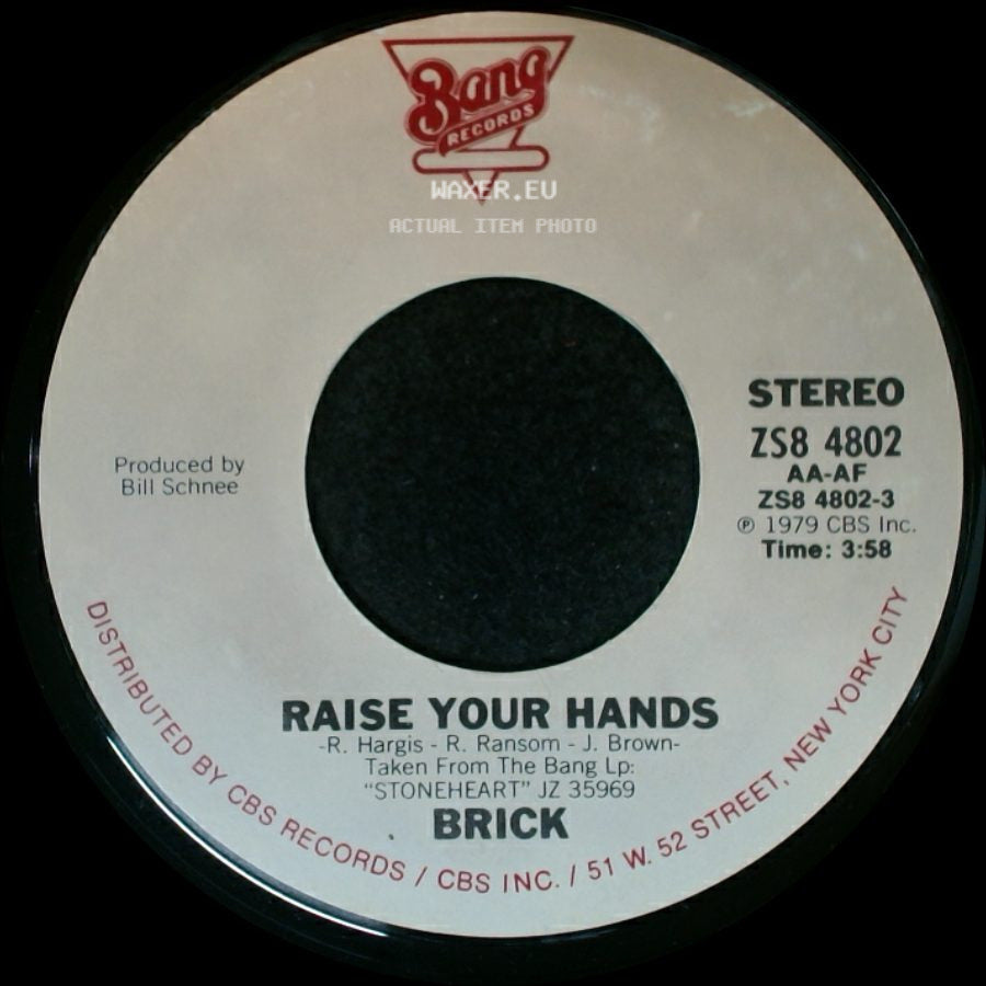 Brick - Raise Your Hands / Life Is What You Make It side A