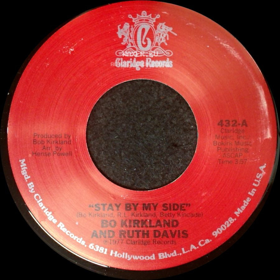 Bo Kirkland And Ruth Davis - Stay By My Side / That's A Bet side A