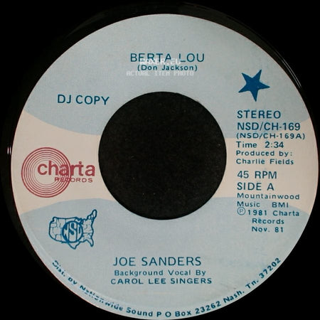 Joe Sanders - Berta Lou / You're Gettin' Better side A