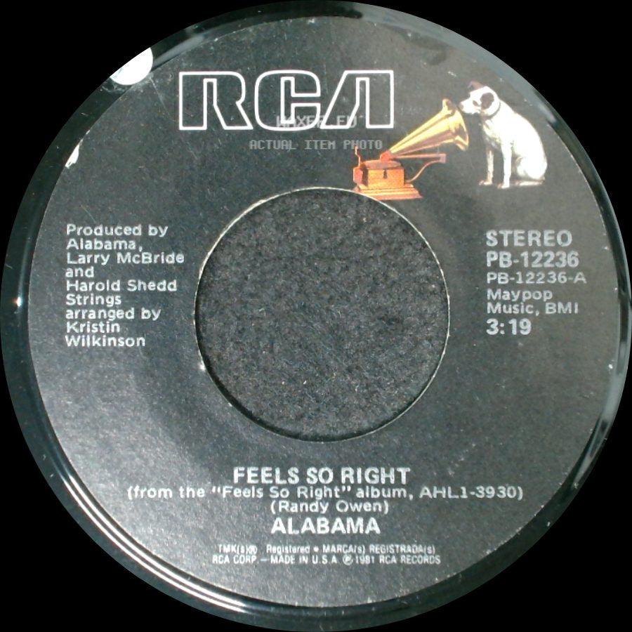 Alabama - Feels So Right / See The Embers, Feel The Flame side A