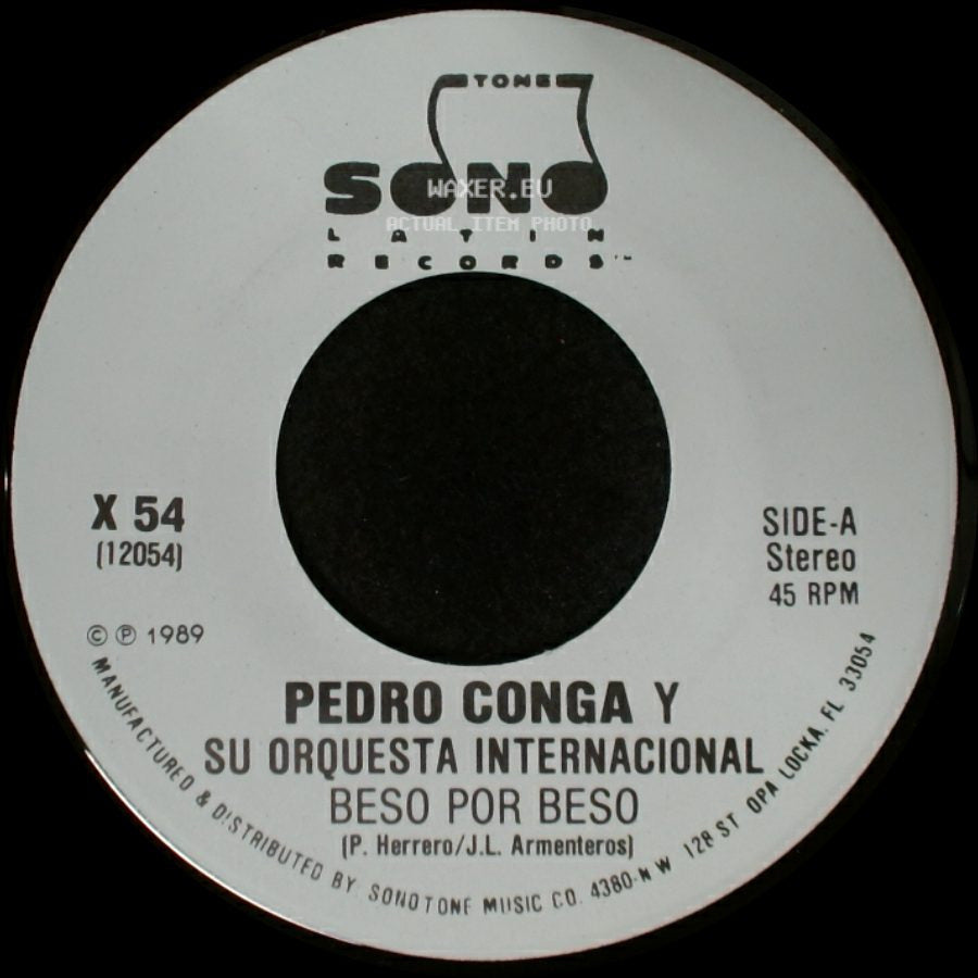 Pedro Conga Y Su Orquesta Internacional - Beso Por Beso / Beso Por Beso side A