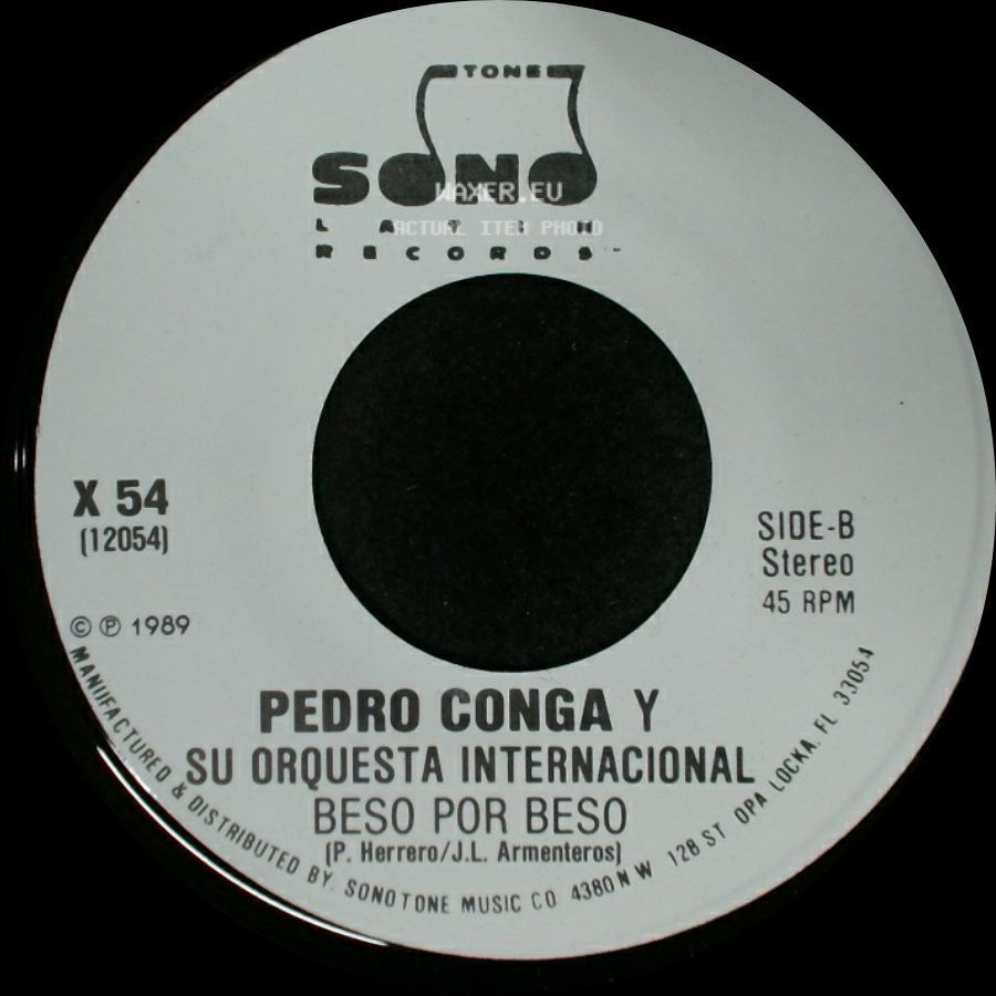 Pedro Conga Y Su Orquesta Internacional - Beso Por Beso / Beso Por Beso side B