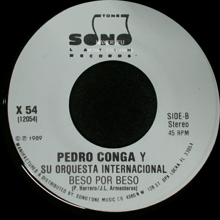 Pedro Conga Y Su Orquesta Internacional - Beso Por Beso / Beso Por Beso side B