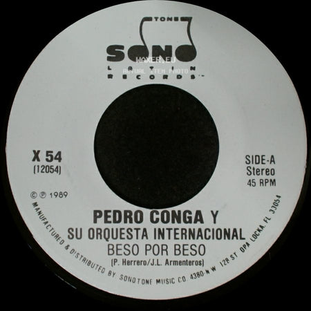 Pedro Conga Y Su Orquesta Internacional - Beso Por Beso / Beso Por Beso side A