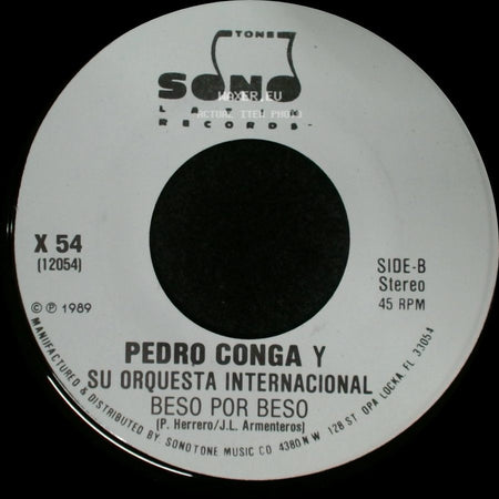 Pedro Conga Y Su Orquesta Internacional - Beso Por Beso / Beso Por Beso side B