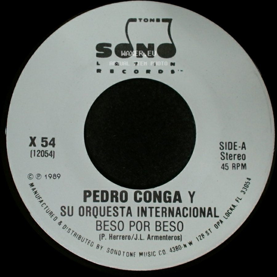 Pedro Conga Y Su Orquesta Internacional - Beso Por Beso / Beso Por Beso side A