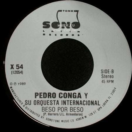 Pedro Conga Y Su Orquesta Internacional - Beso Por Beso / Beso Por Beso side B
