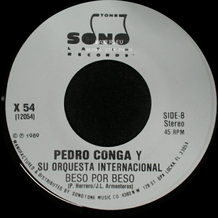 Pedro Conga Y Su Orquesta Internacional - Beso Por Beso / Beso Por Beso side B