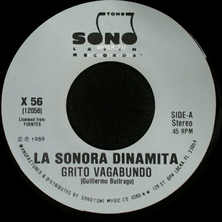 La Sonora Dinamita - Grito Vagabundo / Grito Vagabundo side A
