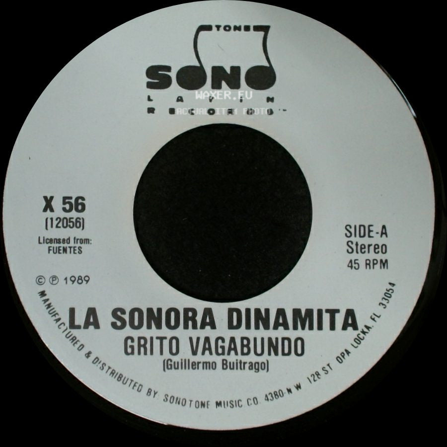 La Sonora Dinamita - Grito Vagabundo / Grito Vagabundo side A
