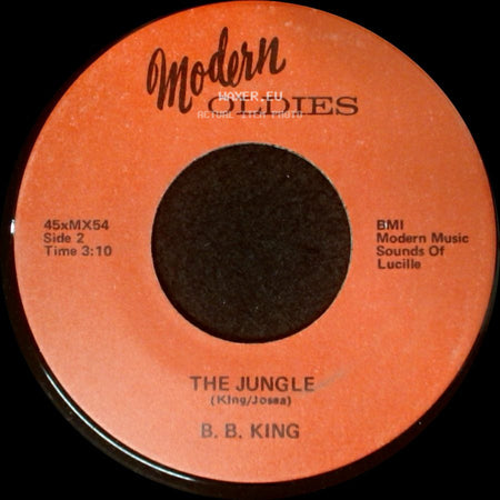 B. B. King - My Own Fault / The Jungle side B