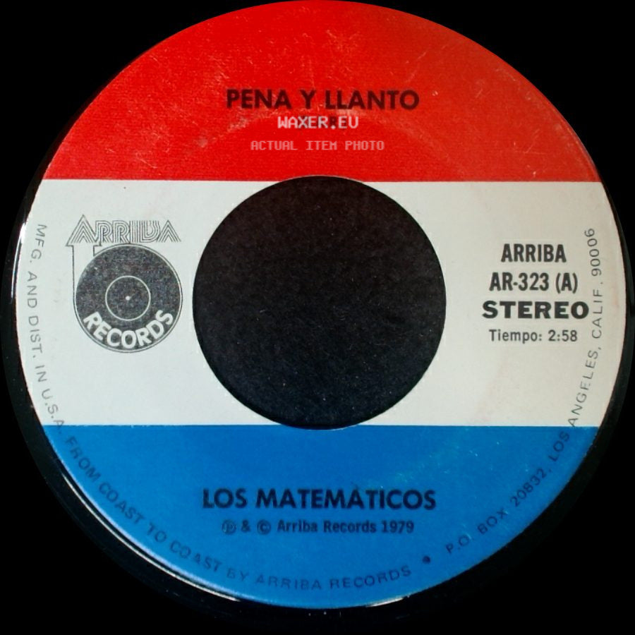 Los Matematicos - Pena Y Llanto / El Gitano Señoron side A