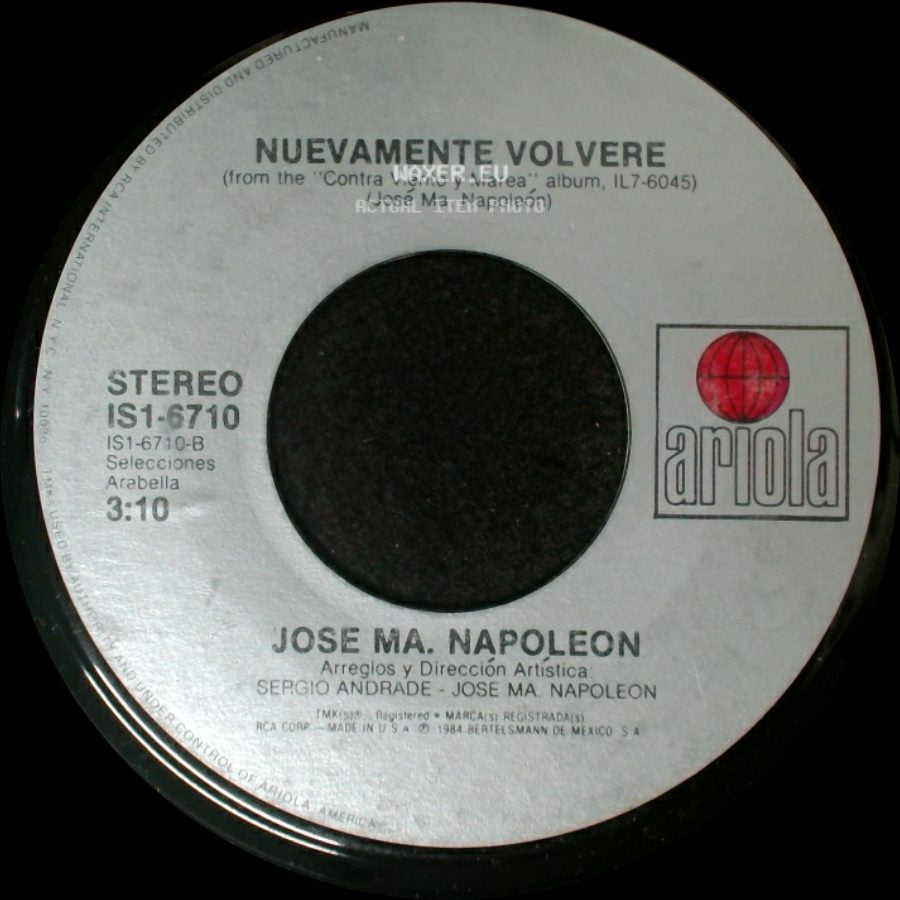 Jose Ma. Napoleon - Nuevamente Volvere / Me Voy A Ir side A
