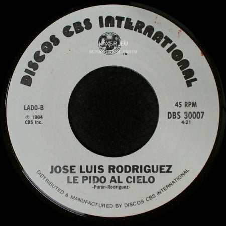 Jose Luis Rodriguez - Voy A Conquistarte / Le Pido Al Cielo side B